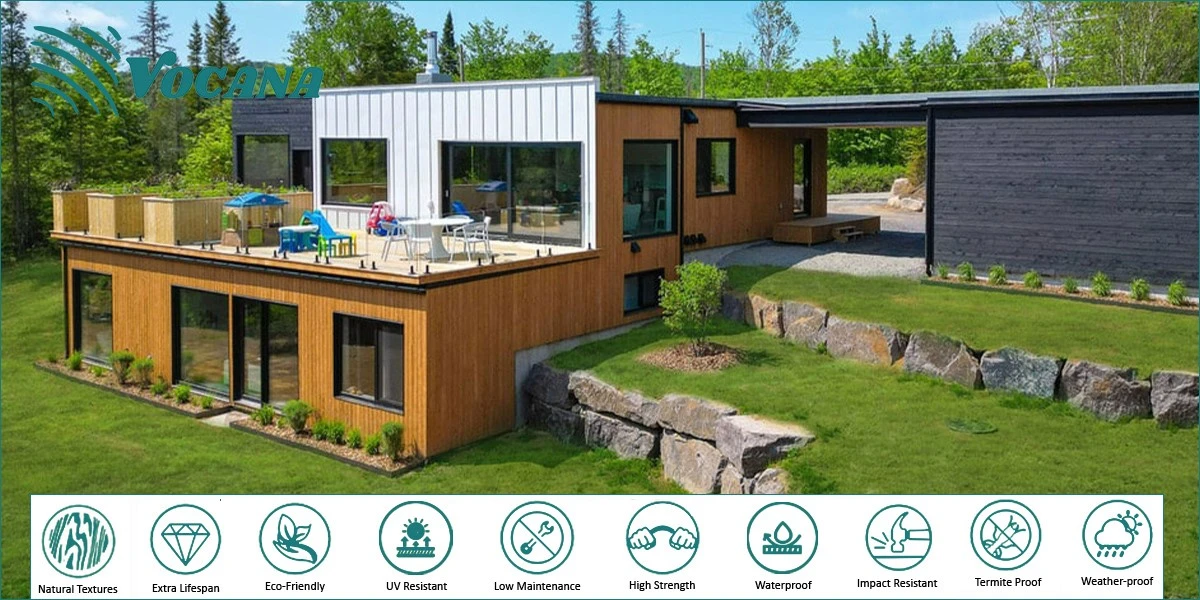 Easy Cleaning Sports Center WPC Cladding Easy Cleaning Sports Center WPC Cladding